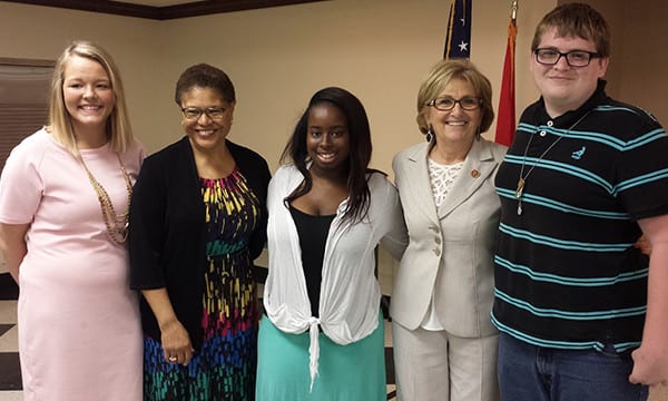 NFYI In The News-01 - May 2016 - Congresswomen Pose with Students